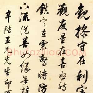 清代 林则徐行书《行书观操守轴》