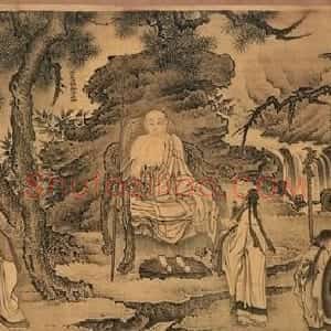 戴进工笔人物画赏析《达摩六代祖师图》