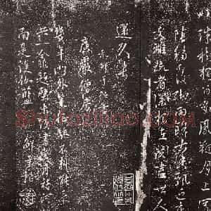 鲜于枢行书诗拓《中庭古柏+广严僧房》
