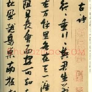 张瑞图行草书法欣赏古诗十九首