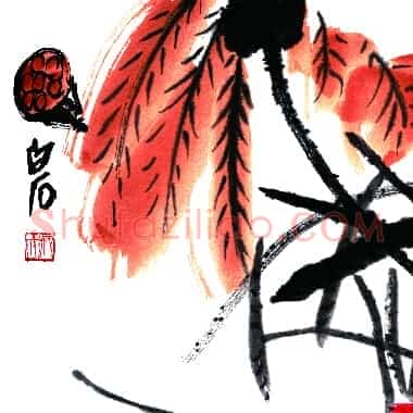 近现代齐白石国画《荷.TIF》高清大图资源下载