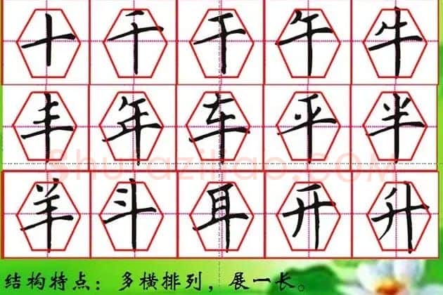 硬笔书法教学:钢笔字书写规律与口诀 | 硬笔书法字帖