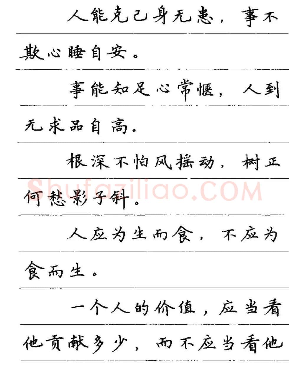 卢中南钢笔字帖《谚语名句》楷书篇 | 硬笔书法字帖