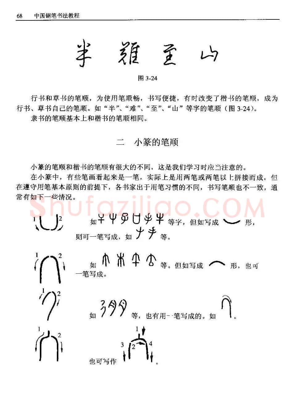 王正良著《中国钢笔书法教程》 | 钢笔书法字帖