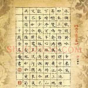 金晨曦(少儿组 10岁)硬笔书法大赛 入围作品选登图片欣赏