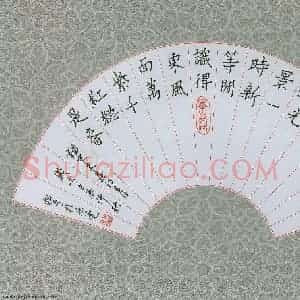 张松青 硬笔楷书作品《朱熹诗春日》图片欣赏