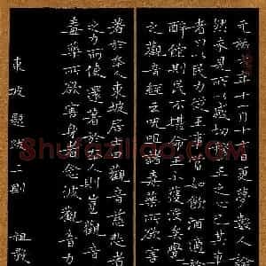 卓祖毅 硬笔楷书作品《东坡题跋二则》图片欣赏