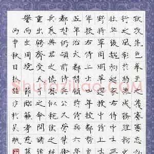 魏劭聃(少儿组 12岁)硬笔书法大赛 入围作品选登图片欣赏